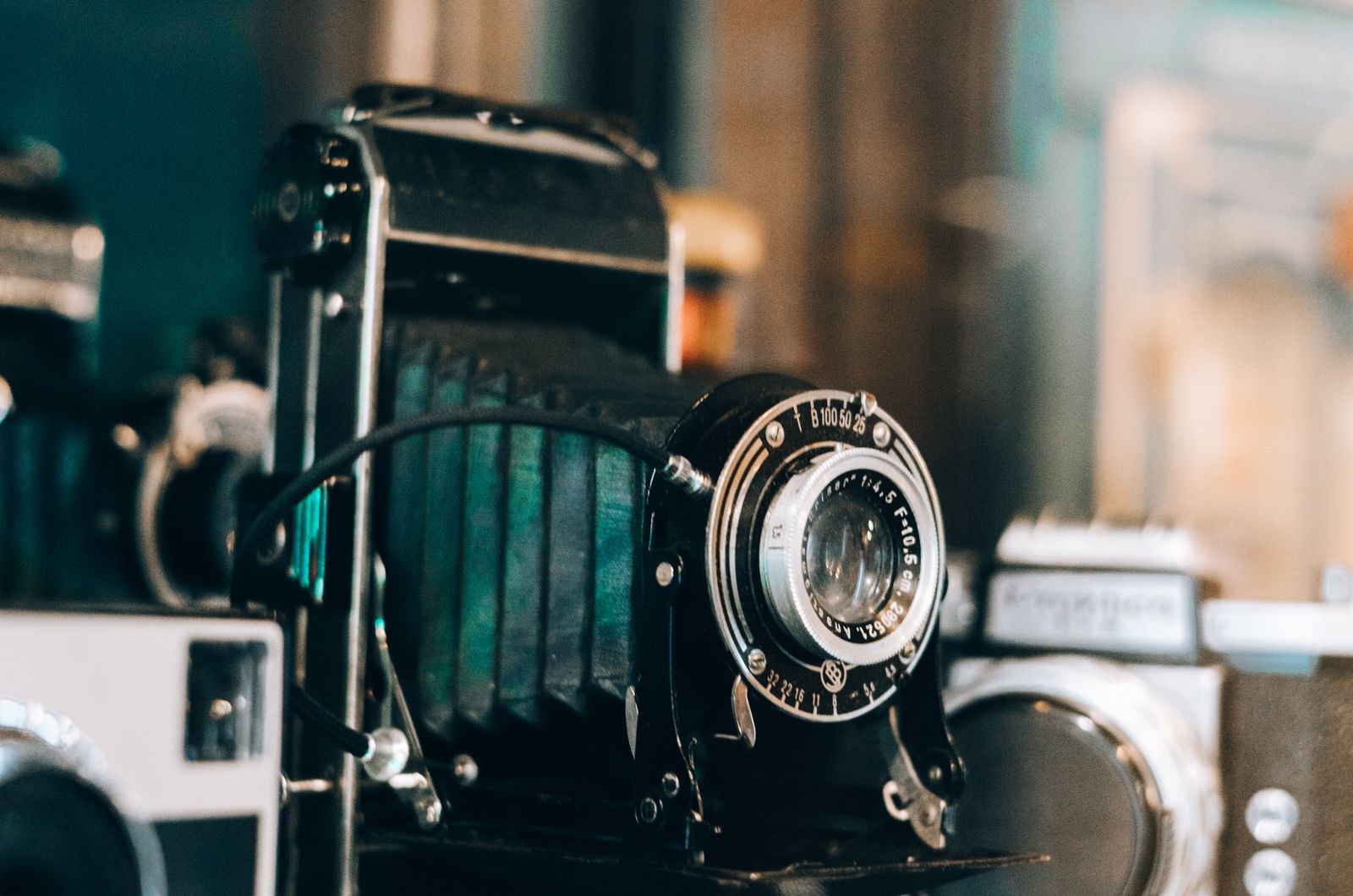 Cinema camera on a film set